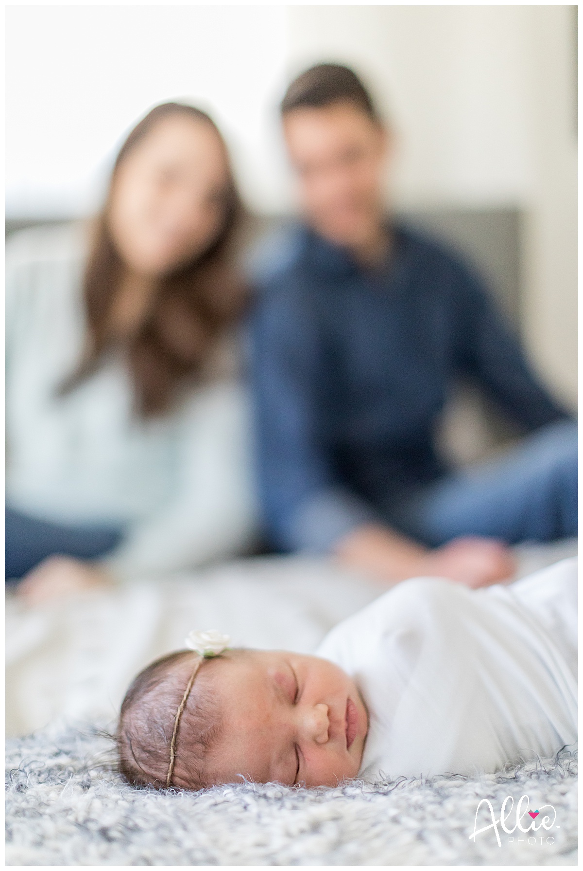 boston at-home newborn photographer baby girl