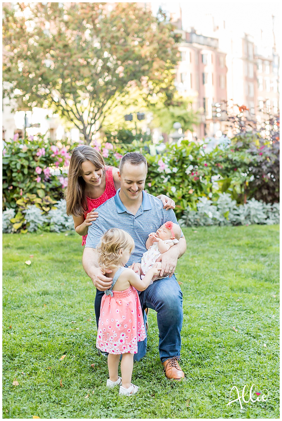 photos with children at boston public garden