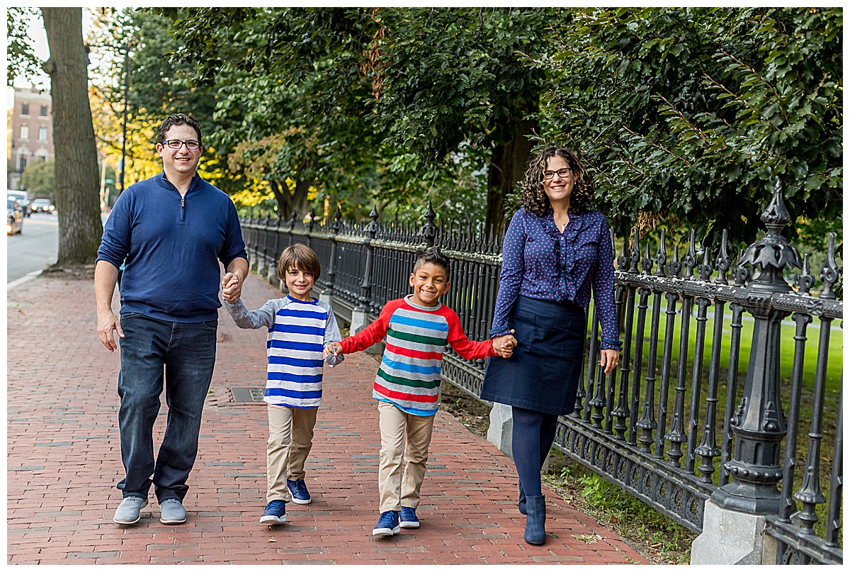 Boston family mini session