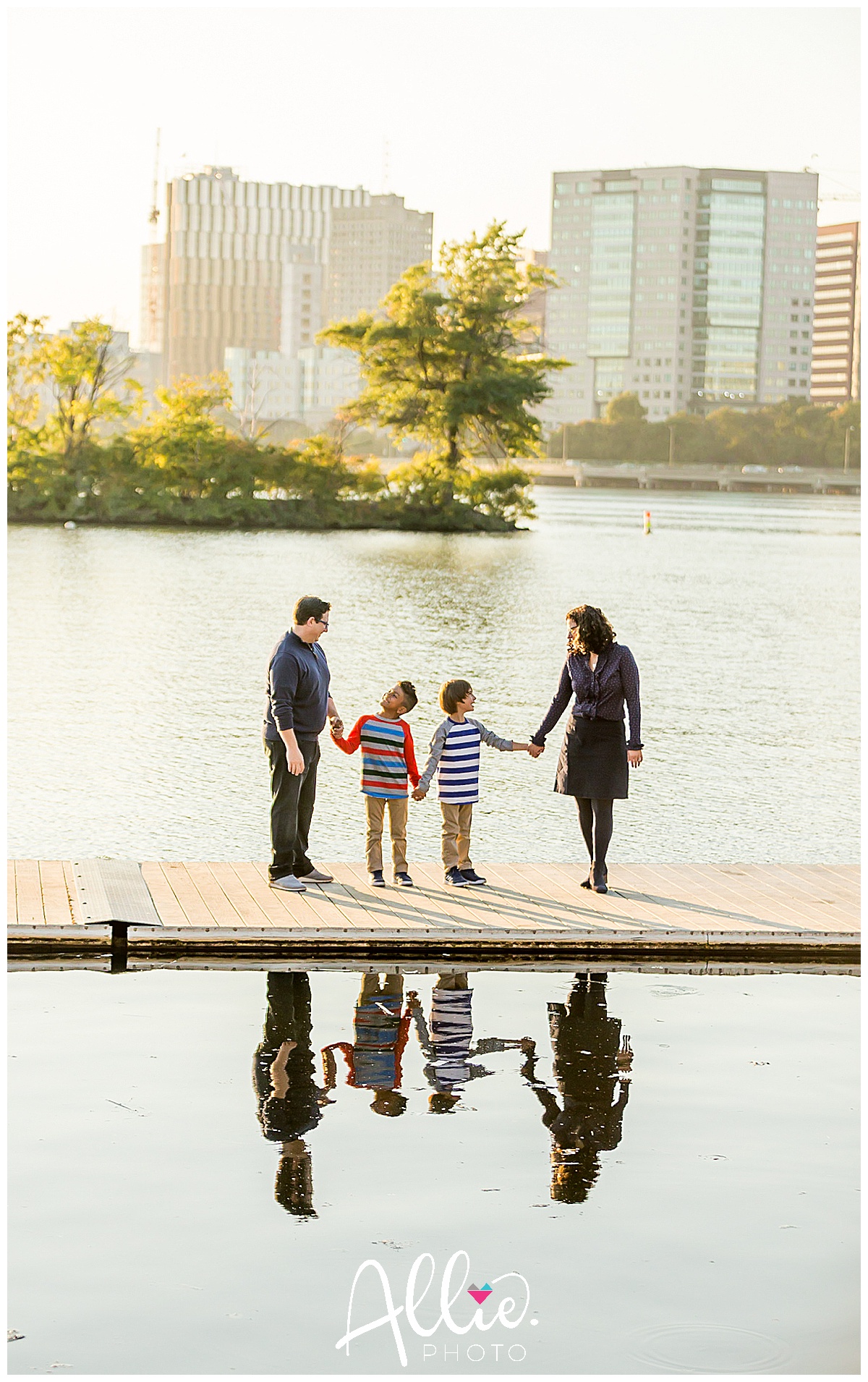 Boston family mini session Charles River Esplanade