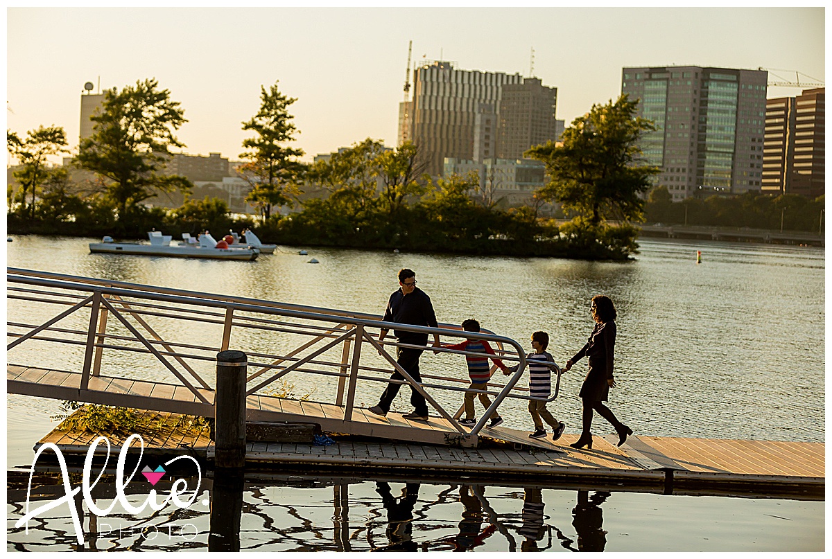 Boston family mini session Charles River Esplanade