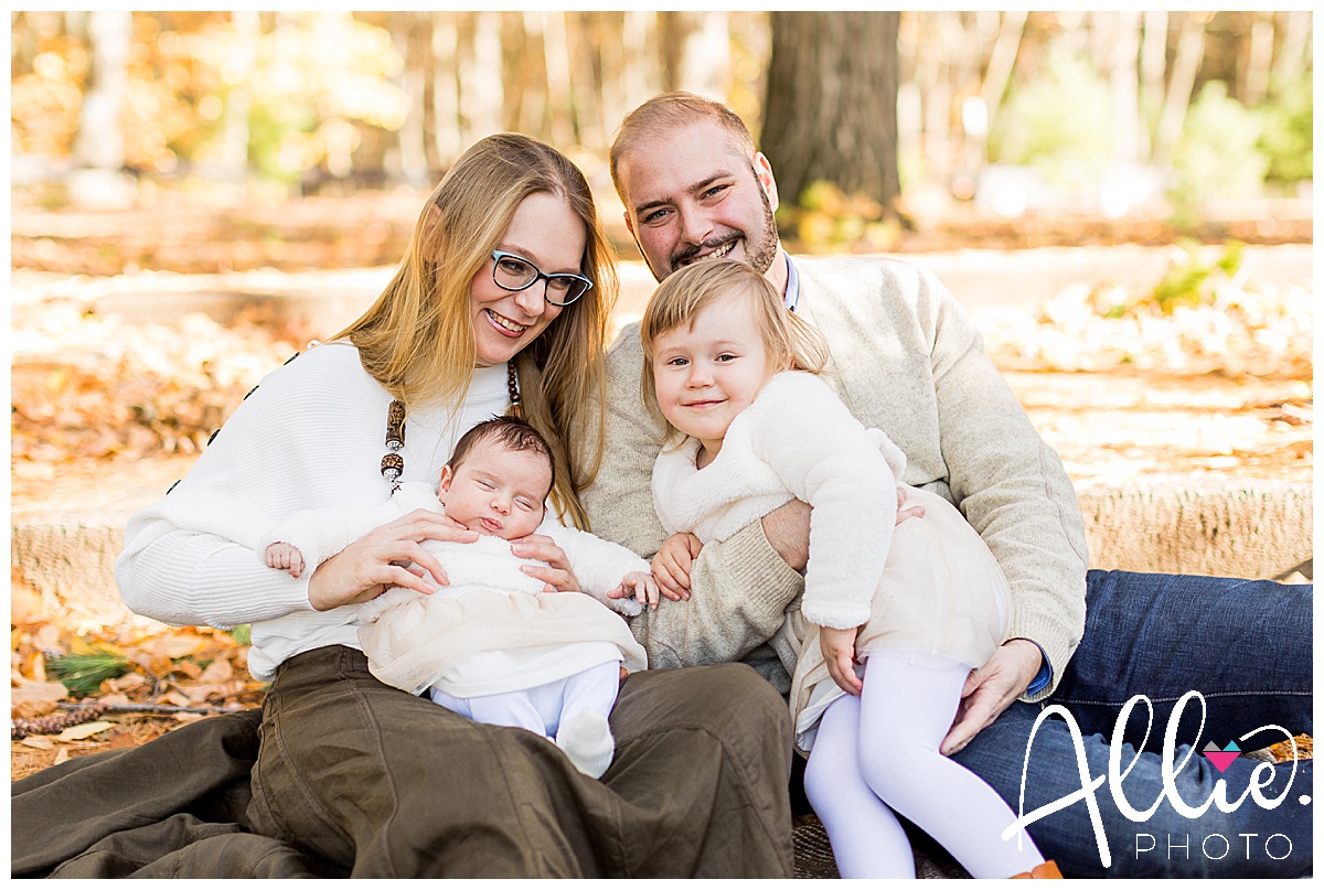 boston family photographer fall newborn outdoor