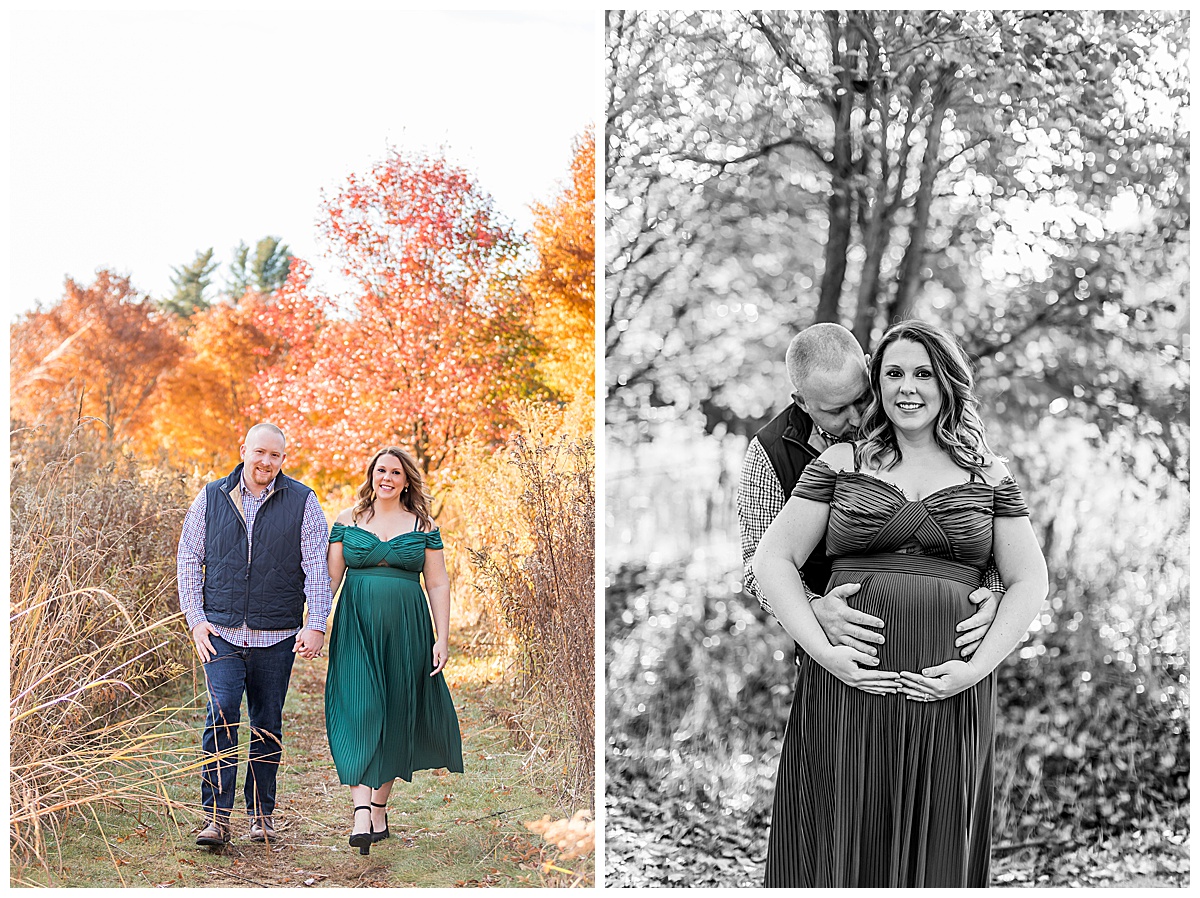fall maternity photo session 