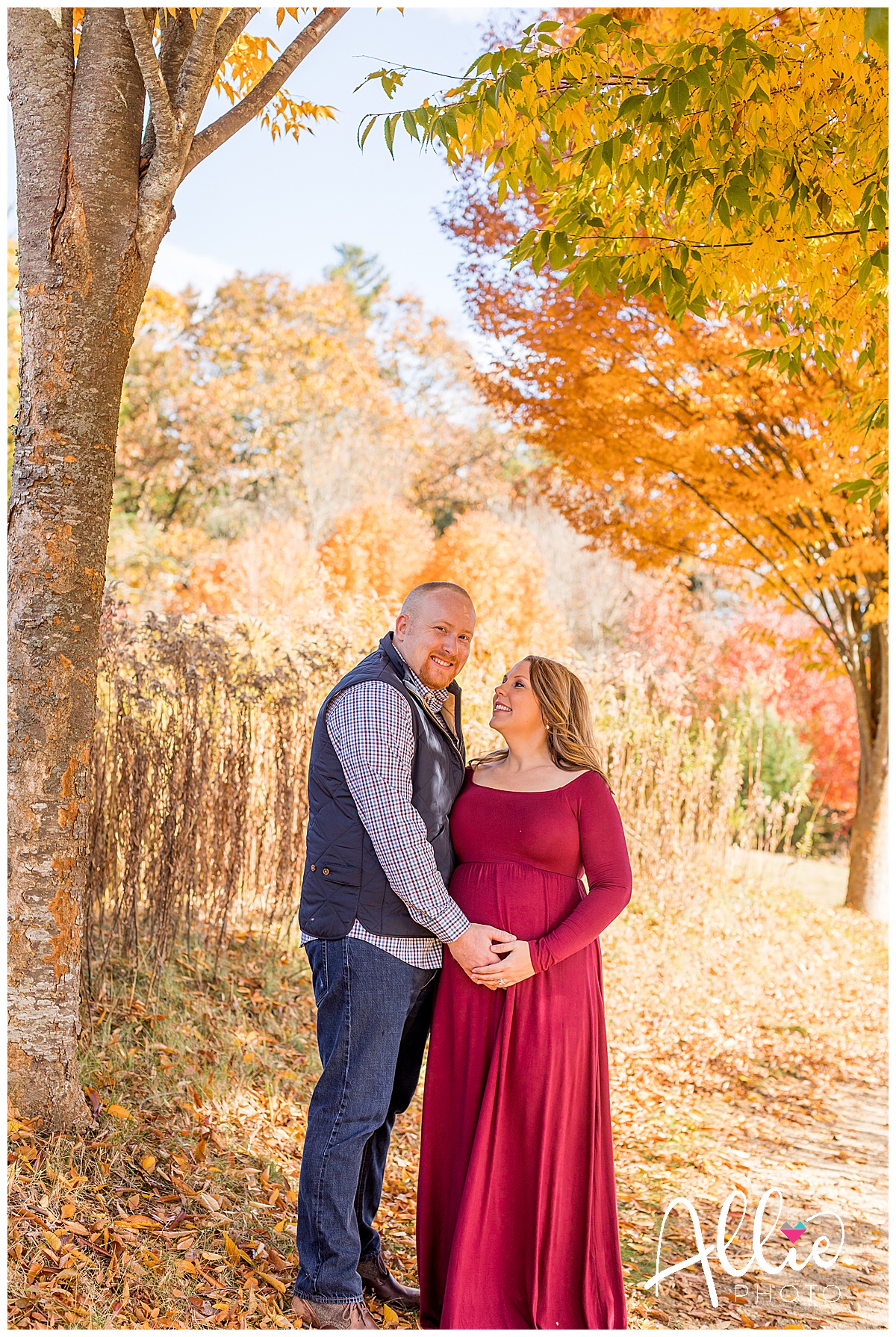 fall maternity photo session chelmsford ma