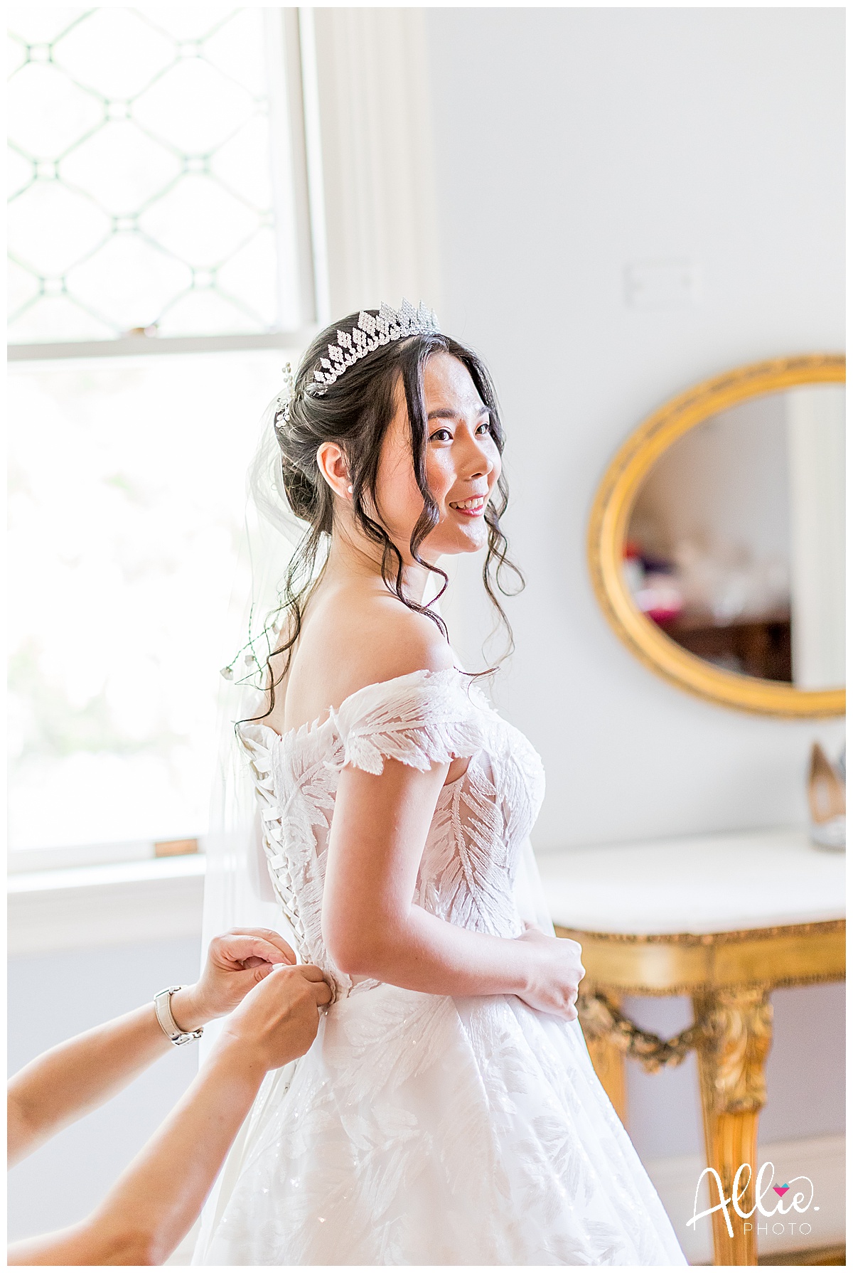 bride at boston university castle Massachusetts photographer