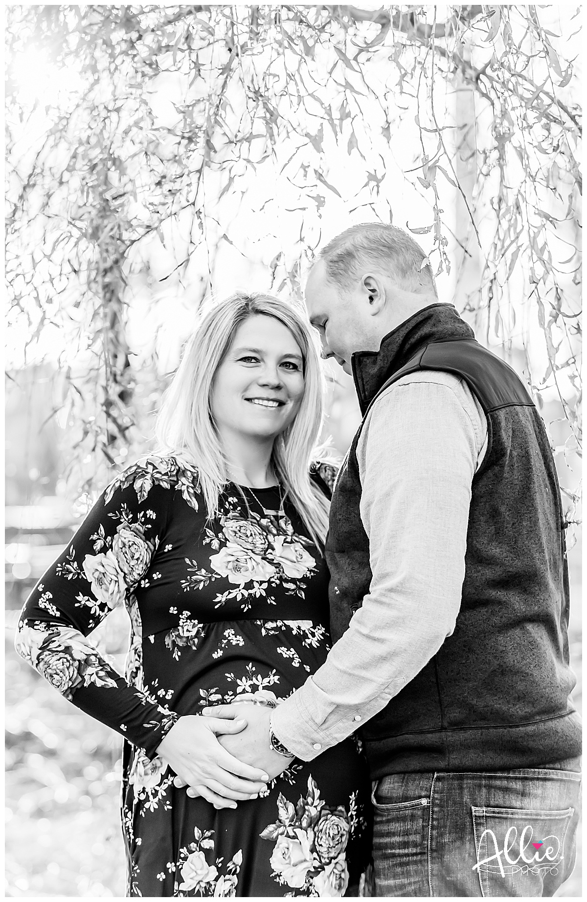 maternity photos Lowell ma couple black and white photographer