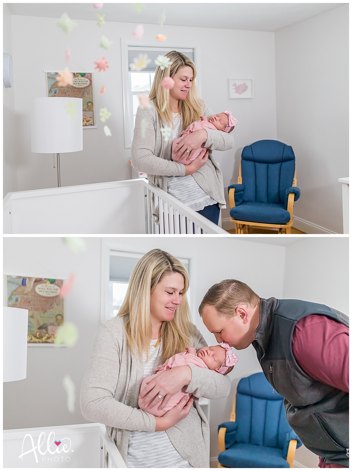 baby girl nursery chelmsford newborn photographer at home session