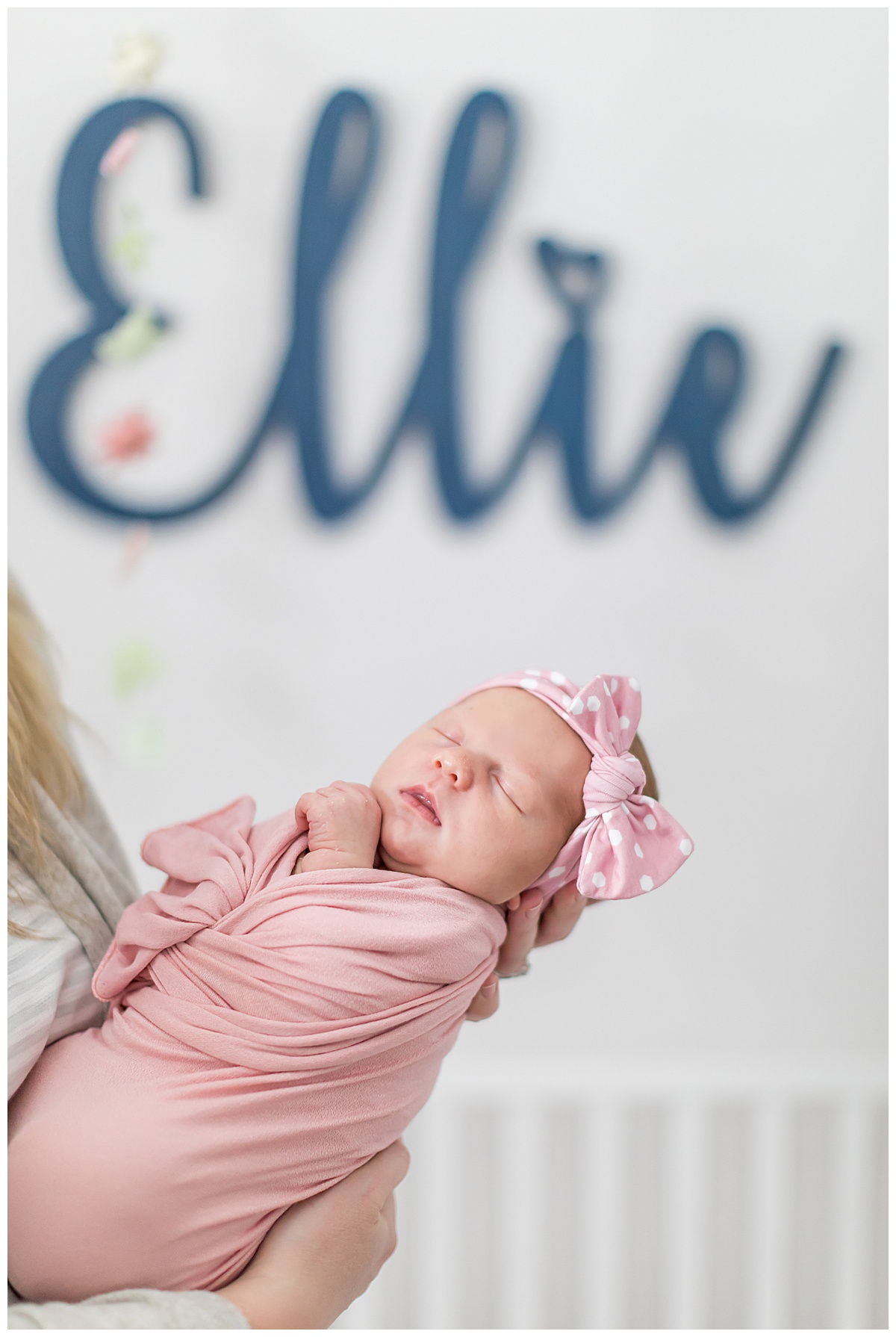 baby girl nursery chelmsford newborn photographer at home session
