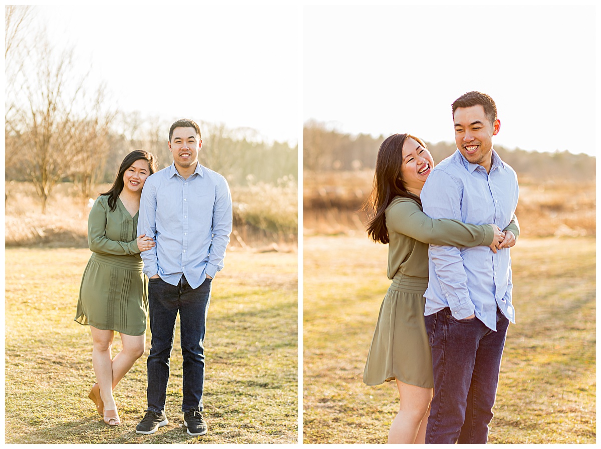 engagement photos at great brook state park ma