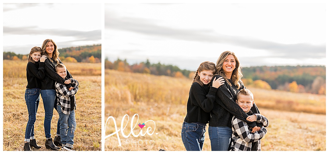 central mass fall family photo session