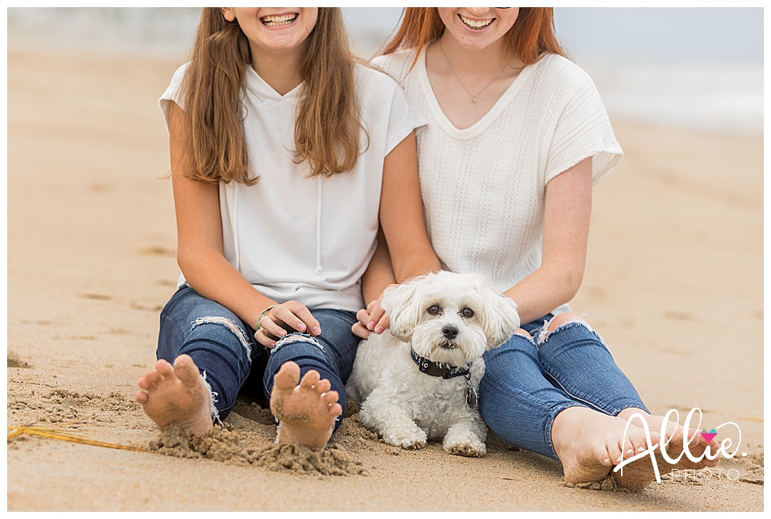 girls with dog and sand beach photos Massachusetts