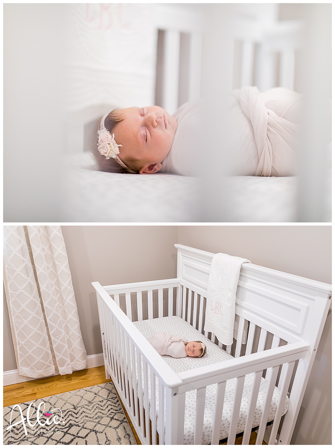 baby girl in-home nursery photos 