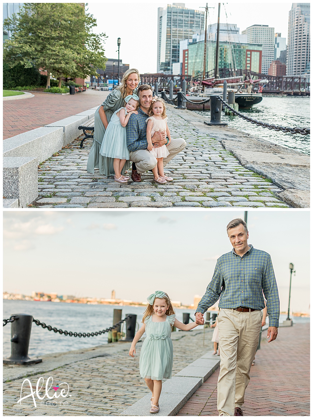 boston,boston area family photographer,fan pier park,harborwalk family photos,seaport,