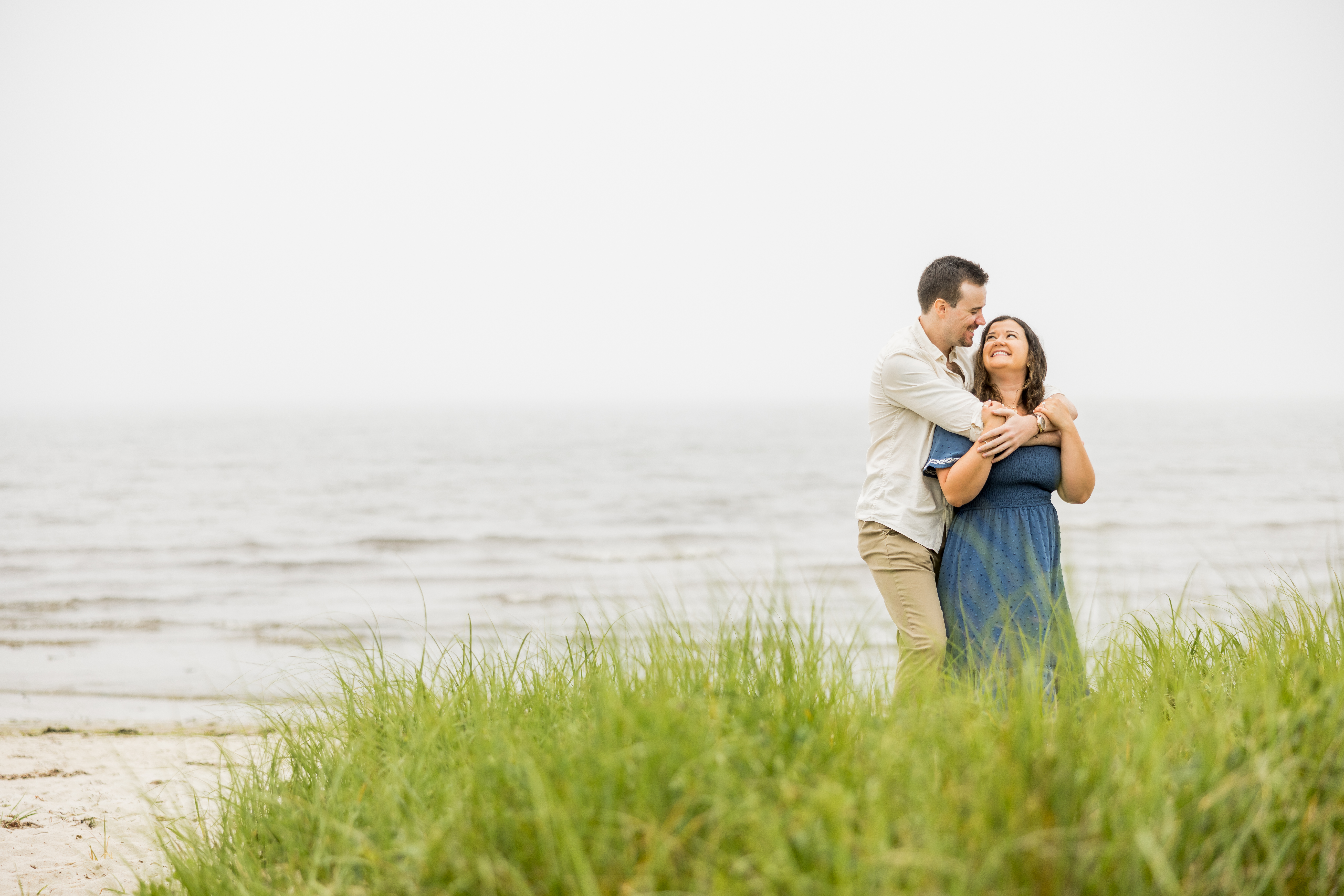 Cape Cod Beach Engagement Session and Photos at Ned's Point Lighthouse